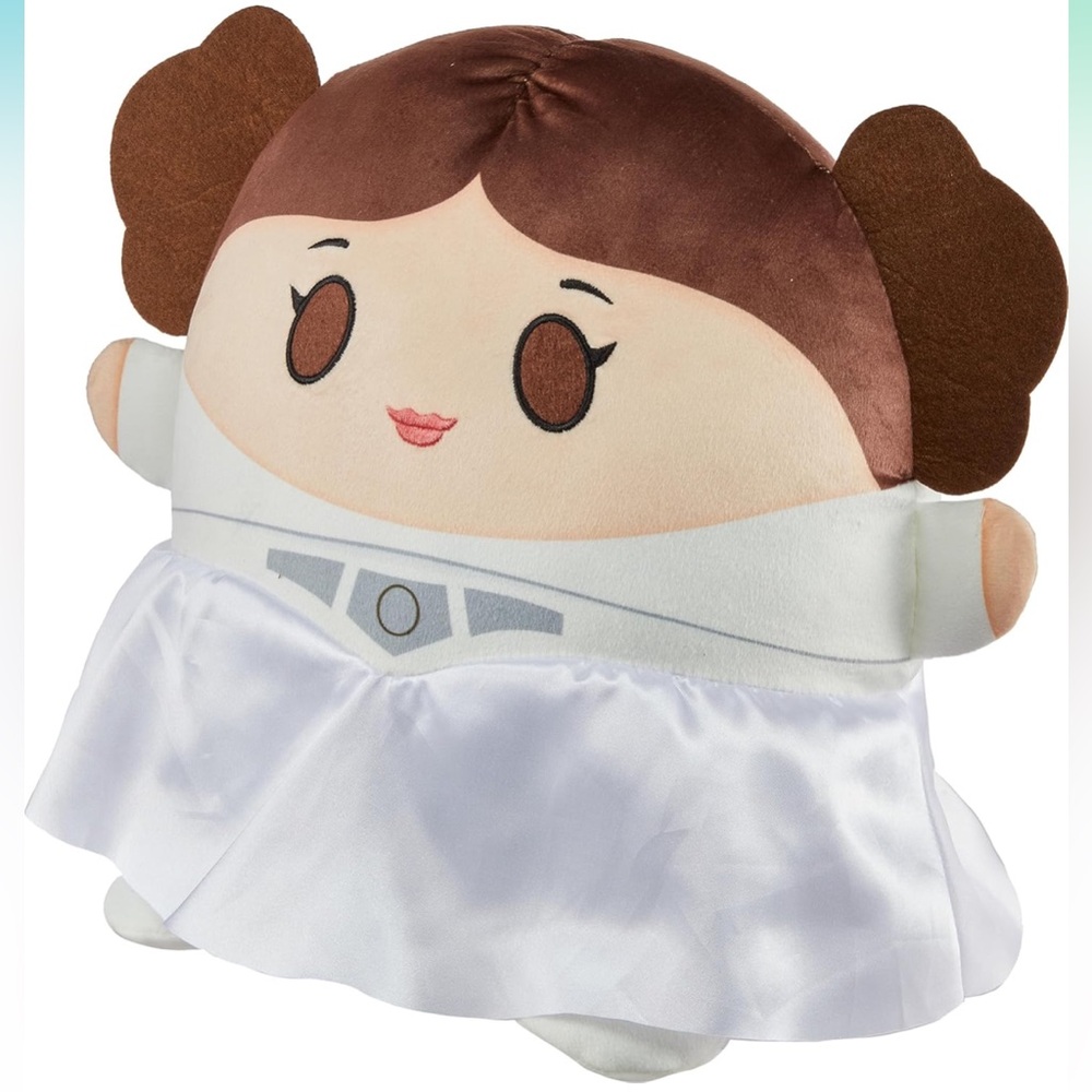 New Mattel Star Wars Princess Leia, Soft Rounded Pillow Collectible, 10-inch